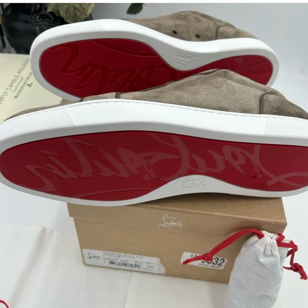 Men’s Christian Louboutin Rantulow Suede Sneakers size 46 made in Italy - Picture 8 of 13